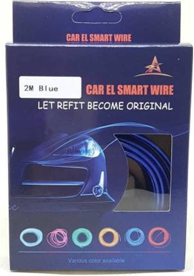 Mavi Neon Led Araç Içi Torpido Ledi Neon Led 2 Metre Mavi