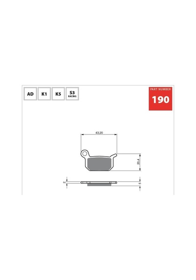 Gold Ad 190 Fren Balata Sinter Metal