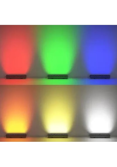 50 Cm Wallwasher Led Bina Dış Duvar Aydınlatma Renkli Rgb Işık