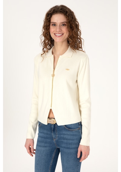 U.S. Polo Assn. U.s. Polo Assn. Kadın Hırka Triko 50317375-vr256 İnci