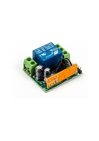 Kablosuz 433MHz 12V 1 Kanallı Röle Modülü (Uzaktan Kumanda İle Birlikte)