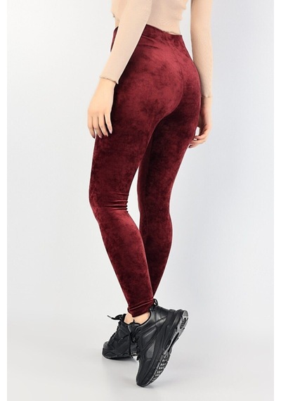 Winmoda34 Kadıfe Tayt Fusya