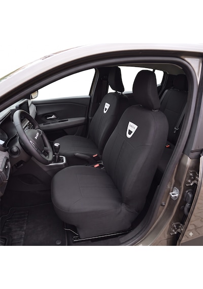 Dacia Sandero Oto Koltuk Kılıfı Stepway Koltuk Kılıfı Dacia Duster Kılıf Düz Siyah