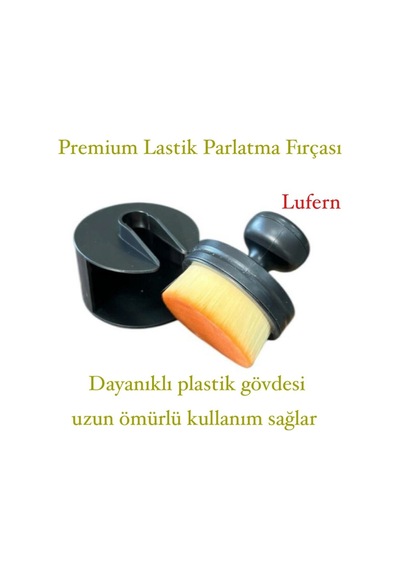 Profesyonel Siyah Plastik Lastik Parlatma Fırçası Araba Aplikatör Premium Araç Motor Özel Tasarım