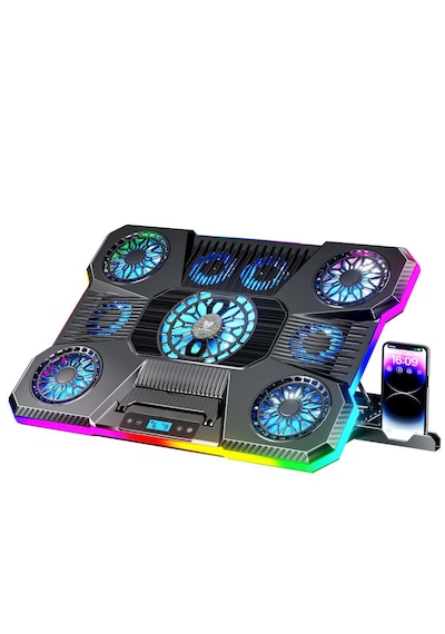 Sx-45 Freezer 9 Rgb Fanlı Lcd Ekranlı 10-19 İnç Notebook Soğutucu