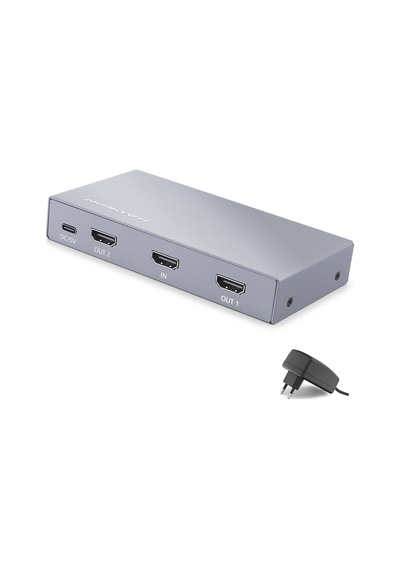 Hdmi Splitter 4k 1 In 2 Out Gri Hdx1428 Evimdeyokyok