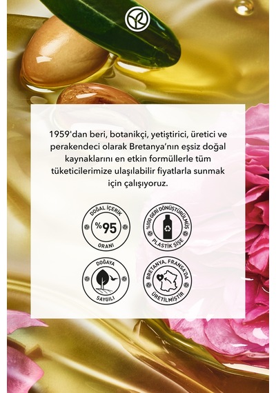 Yves Rocher Duş Jeli - Nemlendirici Oryantal Argan Ve Gül - Sls,sles İçermez,vegan-400ml Diğer