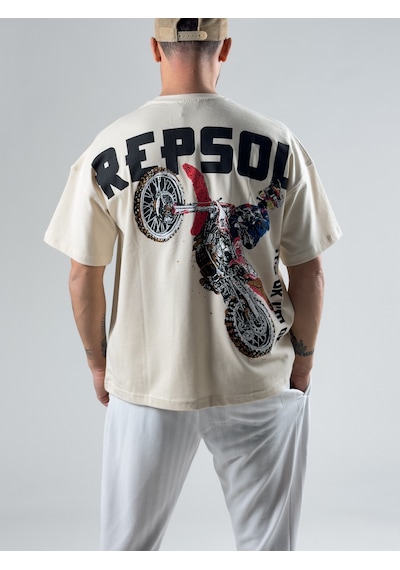 Cocopelli Bej Repsol Erkek T-shirt Coc3008