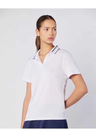 Kappa Elegance Polo Wmn Kadın Beyaz Regular Polo Yaka Tişört
