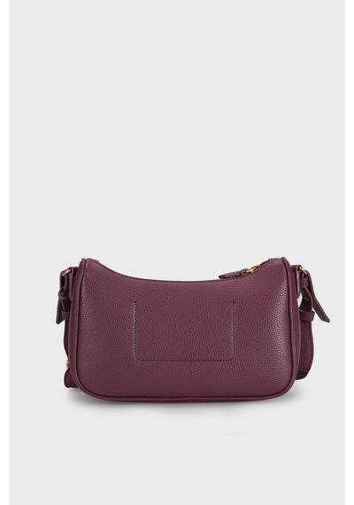 Emporio Armani Logolu Fermuarlı Ayarlanabilir Askılı Omuz Çantası Kadın Çanta Ew000539 Af12036 Ma149 Mürdüm
