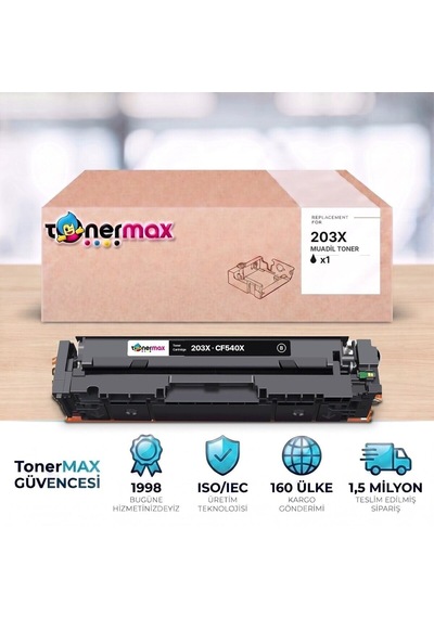 Hp Color Laserjet Pro Mfp M281fw Cf540x Siyah Muadil Toner Çipli