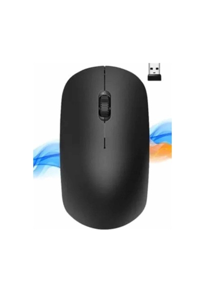 Mey İthalat Ergonomik Tasarım Kablosuz Siyah Mouse Hassas Uzun Ömürlü Mey İthalat Ergonomik Mouse