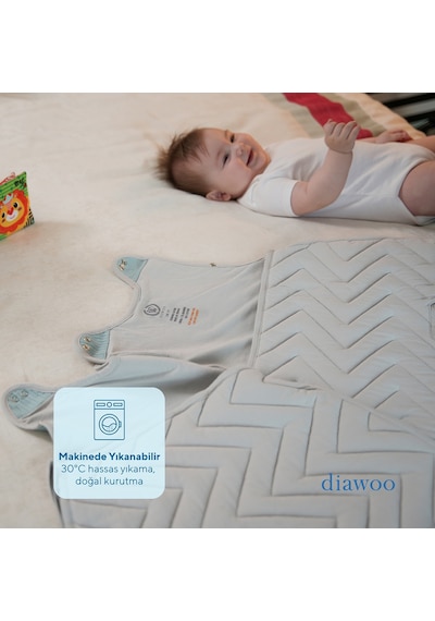 Diawoo Thermabloom 4 Mevsim Multitog Bebek Uyku Tulumu 0.5 2.5 Tog ,bambu& Organik Pamuk,2 24 Ay Ayarlanabilir Mavi Mavi 1 - 3 Yaş