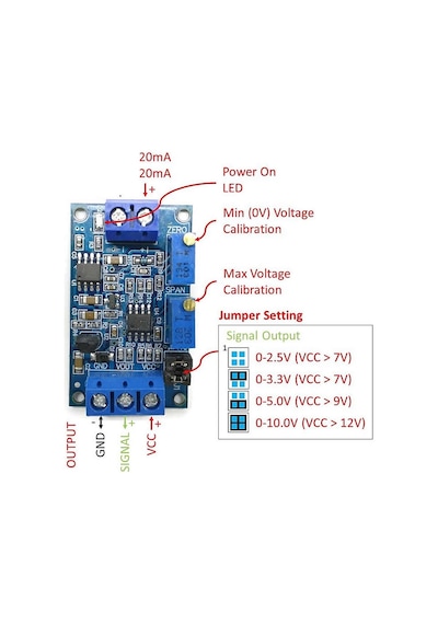 4-20ma To 0-3.3v / 5v / 10v Akım-voltaj Sinyal Çevirici Modül