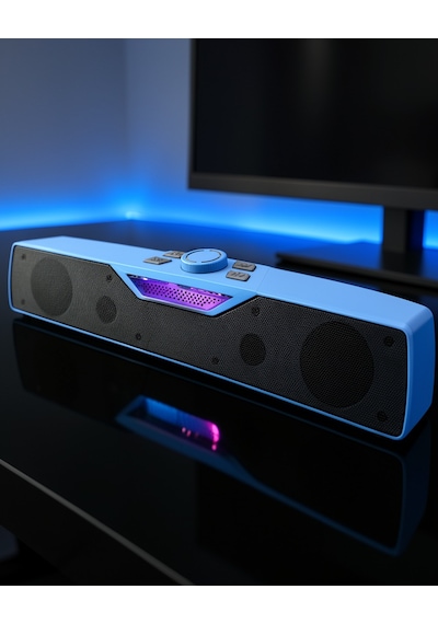 Masaüstü Soundbar Hoparlör Rgb Işıklı Bluetooth 5.4 Bls86-2