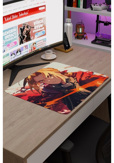 Fullmetal Alchemist Anime V2 - 48x40 Xl Gaming Kauçuk Kaymaz Taban Mouse Pad Fare Altlığı