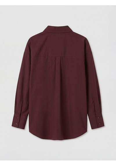 Lcw Modest Bordo Kadın Gömlek Tunik