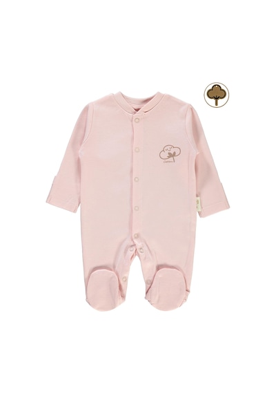 Civil Baby Prematüre Organik Patikli Tulum Pembe