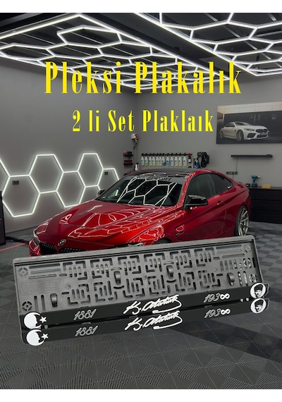 M.kemal Atatürk'lü Pleksi Plakalık