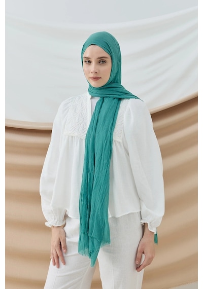 Deserto Fashion Bambu Şal Düz Renk-3581 Çok Renkli