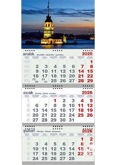 2026 Gemici Takvim - Kız Kulesi
