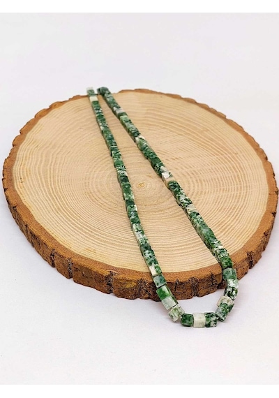 Jasper Taşı Küp Şekilli Yarım Dizi 4mm 18cm Uzunluğundadır