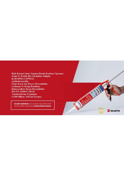 Würth Duşakabin Silikonu 310 Ml