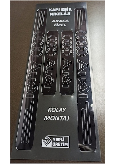 Audi A3 Sedan ile Uyumlu Kapı Eşiği ve Kapaklı Numaratör (Park Tel)