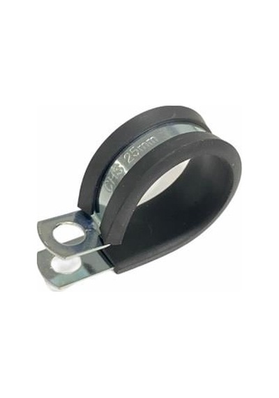 Tesisat Kelepçesi 25 Mm Lastikli