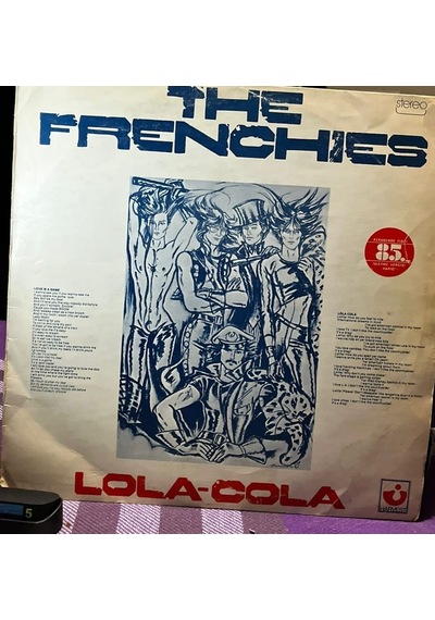 The Frenchies - Lola-cola Lp 1974 - Orijinal Harvest Fransa Baskı - Nadir Glam Rock
