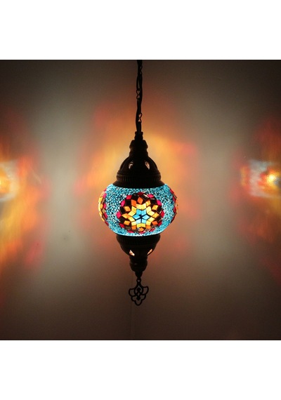 Dekoratif MOZAİK GECE LAMBASI TEKLİ AVİZE