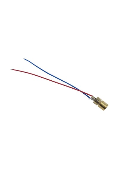 Kablolu Nokta Lazer Modül Metal Kafa 3V 5V 650Nm Kırmızı