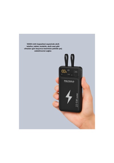 Mobil Powerbank 22.5w Pd Destekli Hızlı Şarj Çok Rnekli