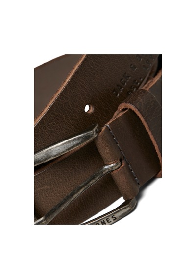 Jack & Jones Jacpaul Leather Belt Noos Erkek Koyu Gri Kemer - 12111286