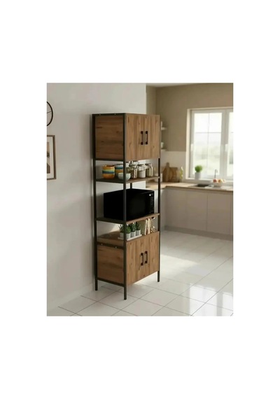 Side Metal Fırın Dolabı 180cm Atlantik Çam Side Metal Fırın Dolabı 180cm Atlantik Çam