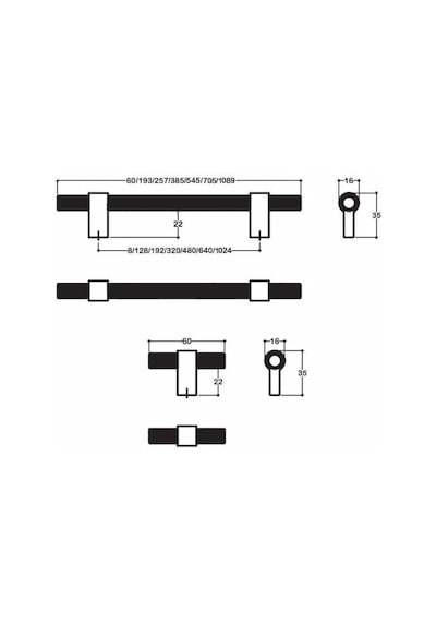 System Mobilya Kulbu Gold Renk 192mm Kulp Sy8774 0192 Gl-gl Çok Renkli