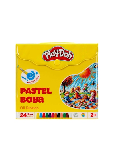 Pastel Boya Çantalı 24 Renk Antik Beyaz
