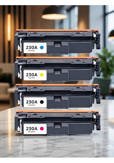 Hp Uyumlu Color Laserjet Pro 4303dw Uyumlu Toner Takımı - Çipli / 230a / W2300a Yüksek Kaliteli