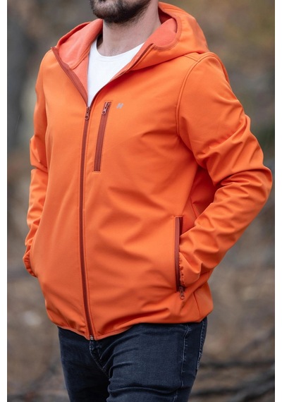 Huğlu Softshell Mont Turuncu Çok Renkli