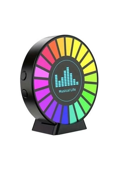 Bolled Sese Duyarlı Yuvarlak Rgb Usb Şarjlı Araç Kokulu 5v 1a Ekolayzer