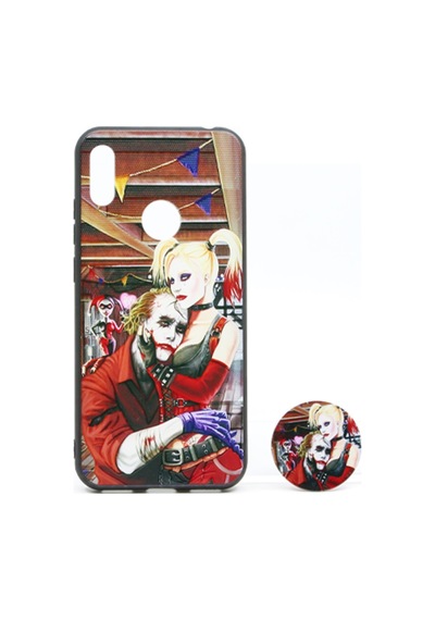 Nettech Huawei Y6 2019 Uyumlu Desenli Popsocket Seri Arka Koruma