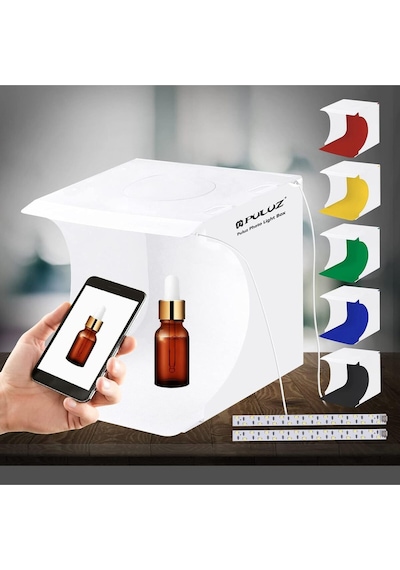 Puluz Pu5022 2 Ledli 23x24cm 6 Fonlu Çantalı Fotograf Ürün Çekim Çadırı Kutusu Light Box
