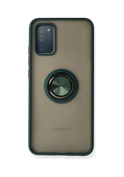 Samsung Galaxy A02s Kılıf Montreal Yüzüklü Silikon Kapak