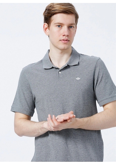 Dockers Erkek Minimalist Polo Yaka T-shirt - Günlük Kullanım Gri