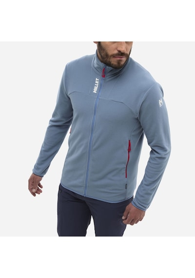 Millet Ubıc Lgrıd Jkt Erkek Polartec Ceket Tam Fermuar Mıv10448 N3171 Mavi