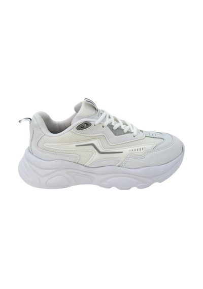 Papuçcity Slzr 02754 Unisex Yüksek Taban Günlük Spor Ayakkabı Beyaz