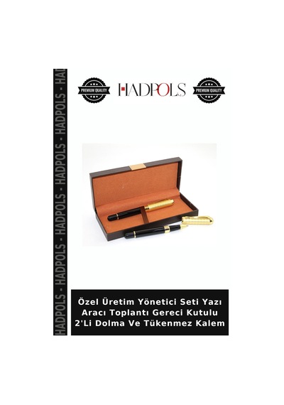 Özel Üretim Yönetici Seti Yazı Aracı Toplantı Gereci Kutulu 2'li Dolma Ve Tükenmez Kalem Çok Renkli
