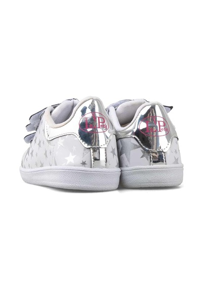 Le Petit 610 Patik Cırtlı Numara 29 Çocuk Sneaker Ayakkabı Beyaz - Gümüş