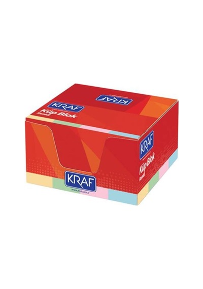 Kraf Küp Blok Renkli 8x8cm 117g