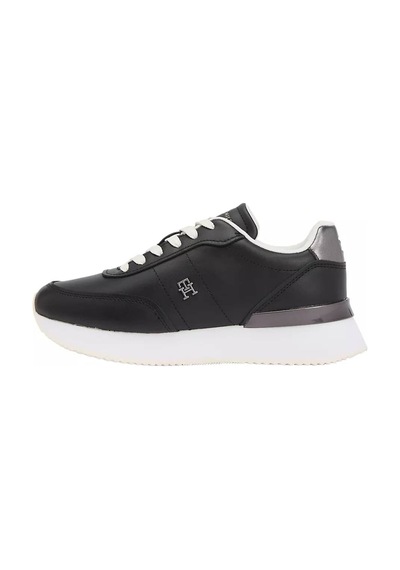 Tommy Hilfiger Kadın Metalik Detaylı Chic Fashion Runner Sneaker - Siyah Triple Black